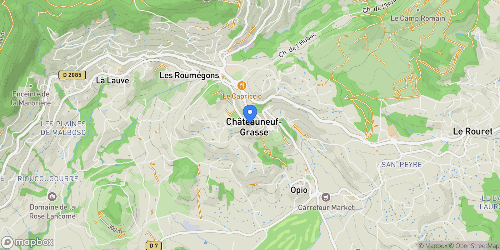 Map showing Châteauneuf, Provence-Alpes-Côte d'Azur, France.