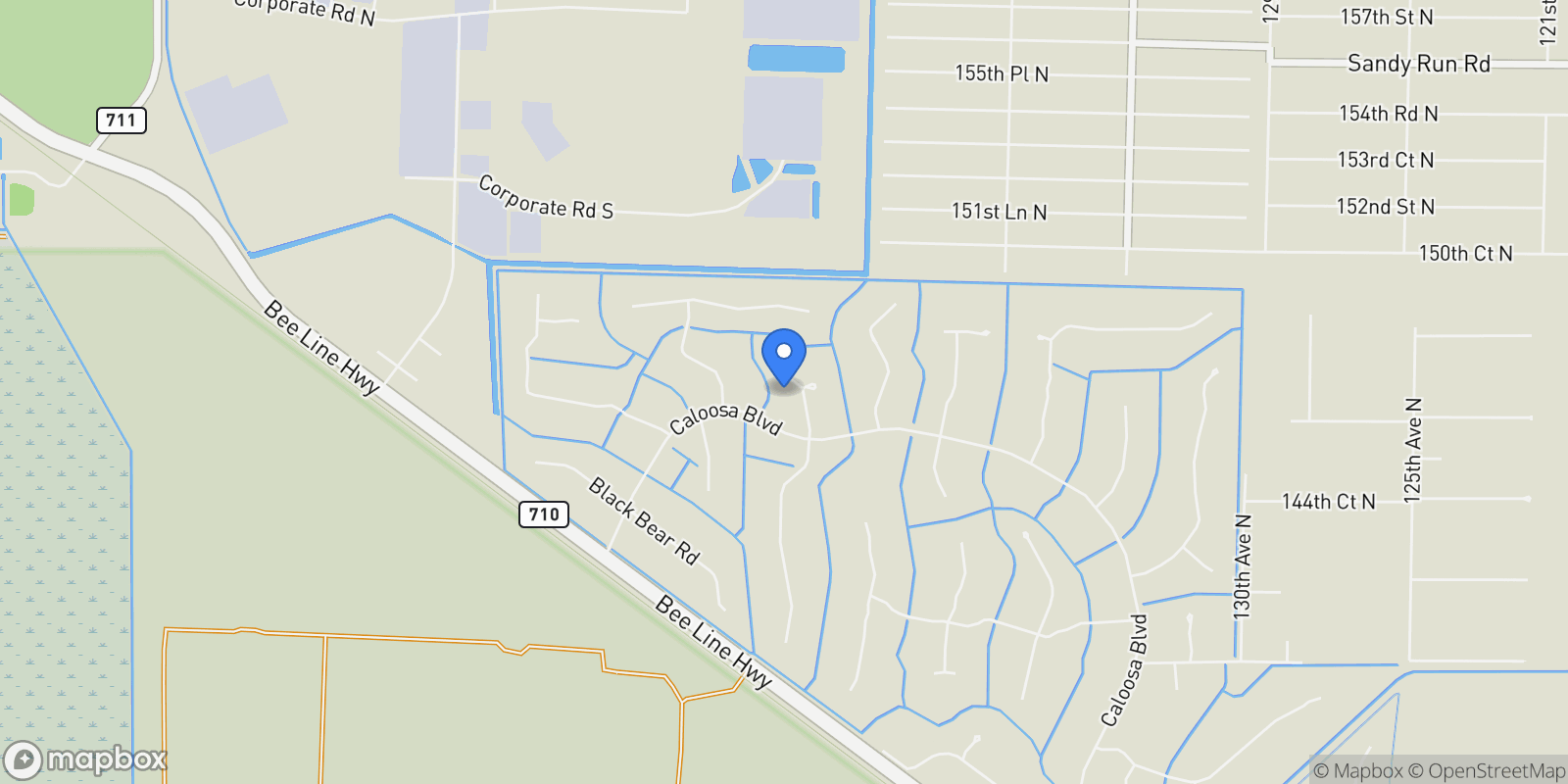 Map showing 14677 Peace River Way, Palm Beach Gardens, Florida, United States.