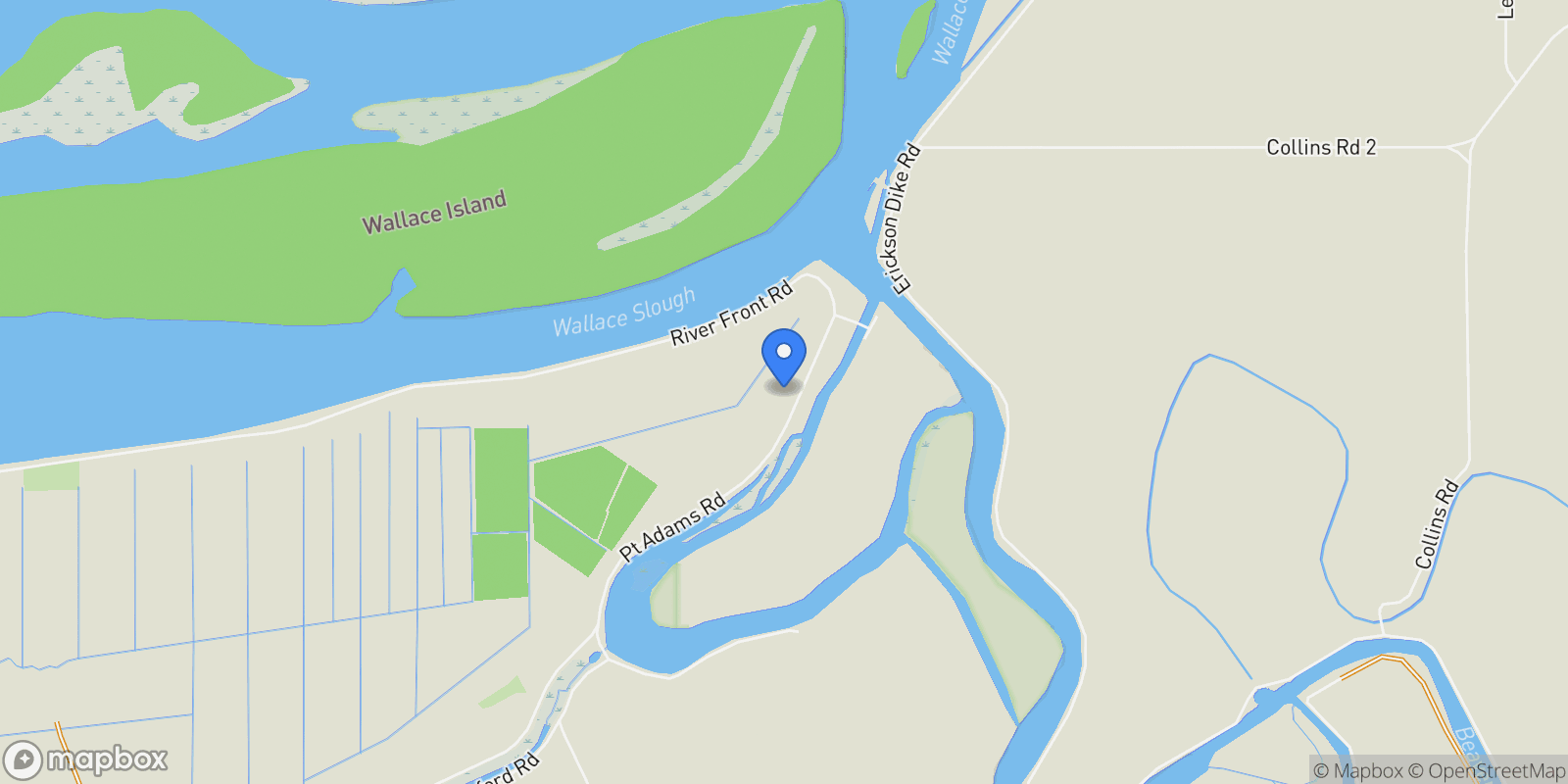 Map showing 78527 POINT ADAMS RD, Birkenfeld, Oregon, United States.