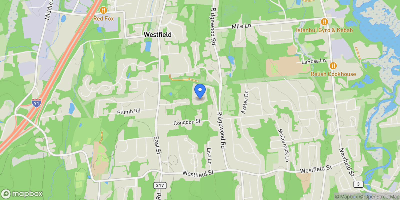 Map showing 145 Webster Lane #2-41, Middletown, Connecticut, United States.