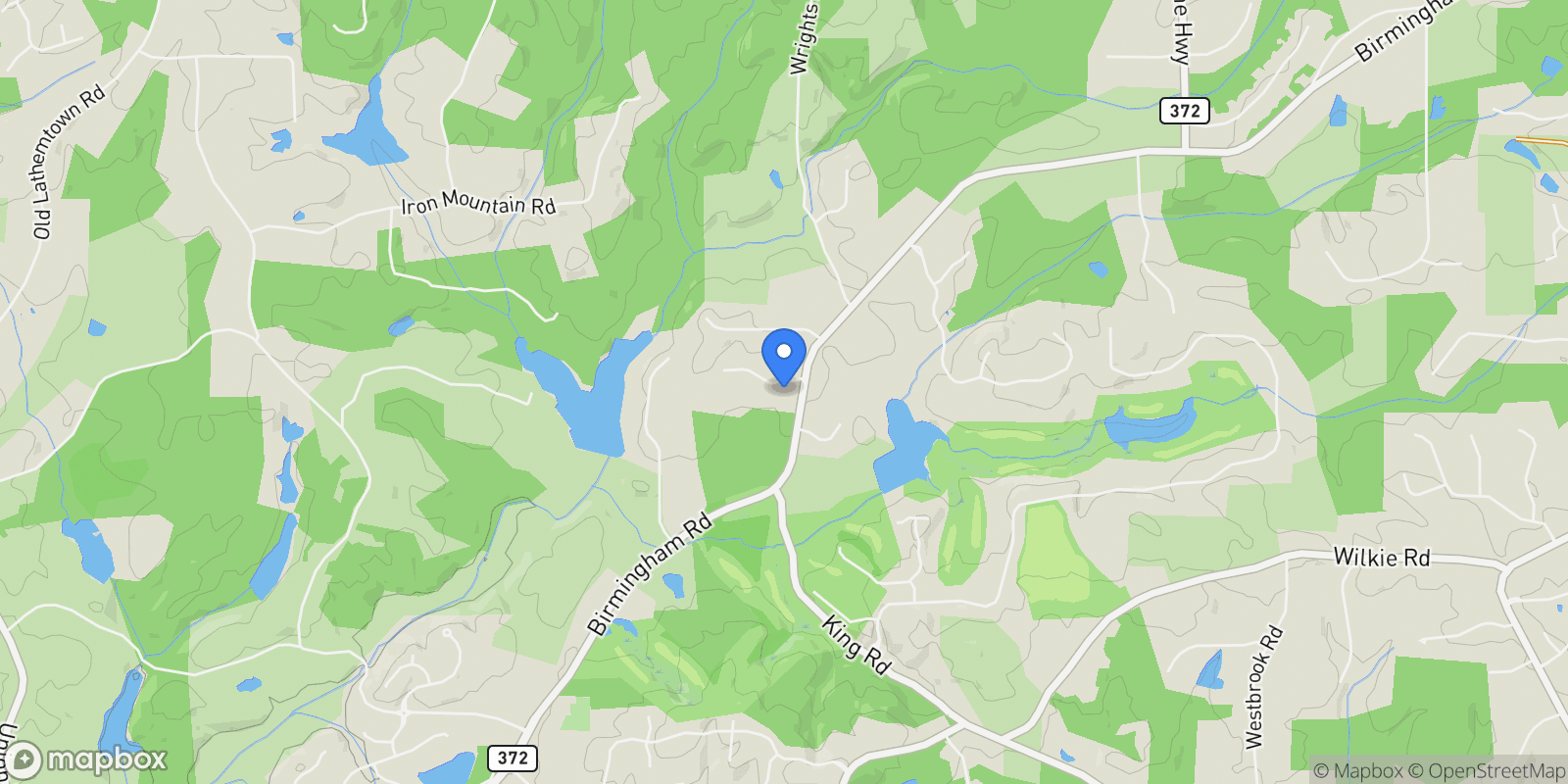 Map showing Milton, Georgia, United States.