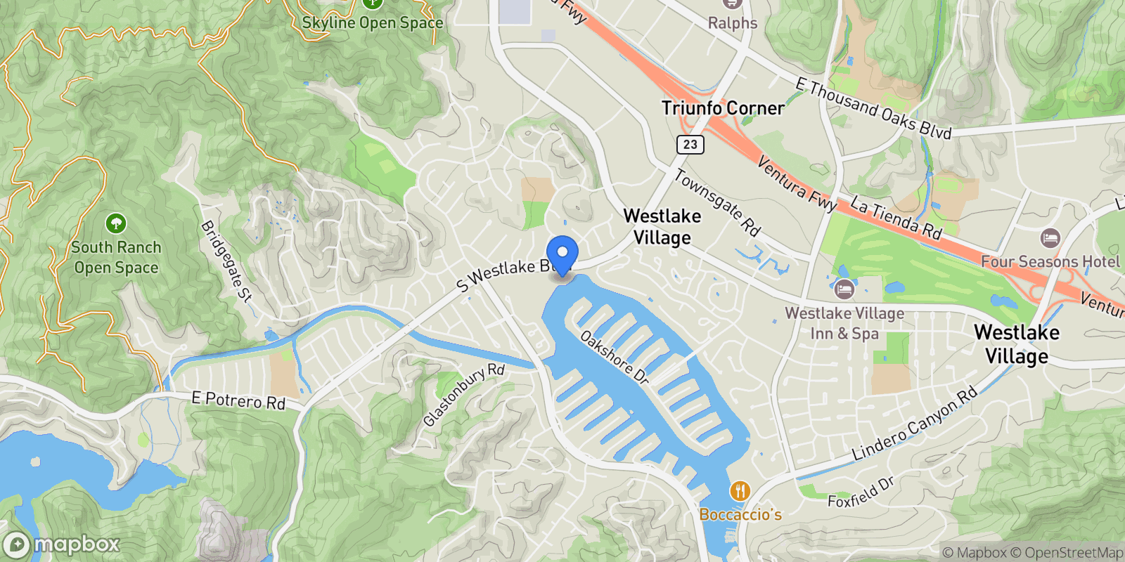 Map showing 1158 S Westlake A, Thousand Oaks, California, United States.