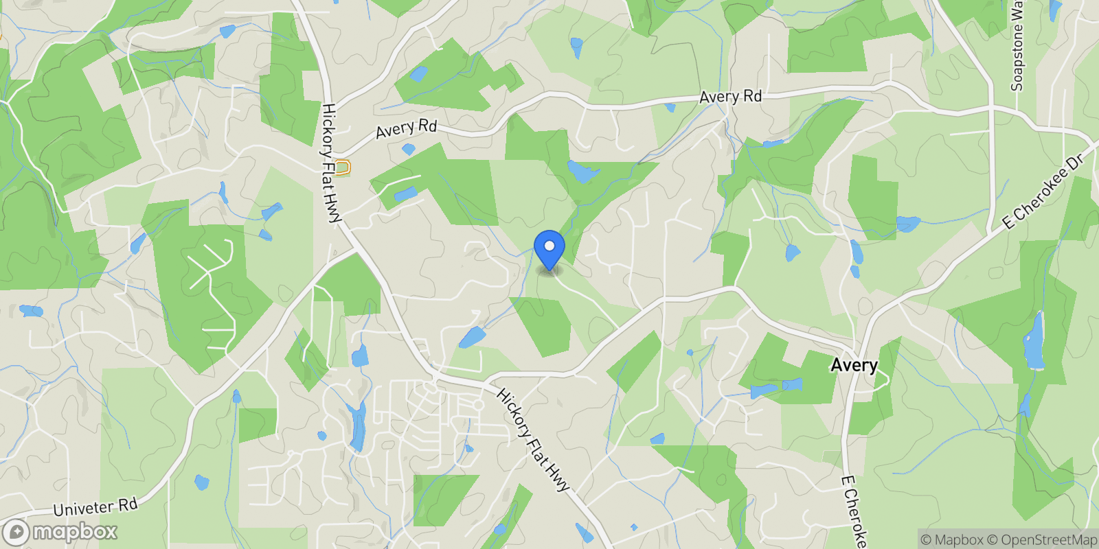 Map showing 129 Prescott Manor Drive, Canton, Georgia, United States.