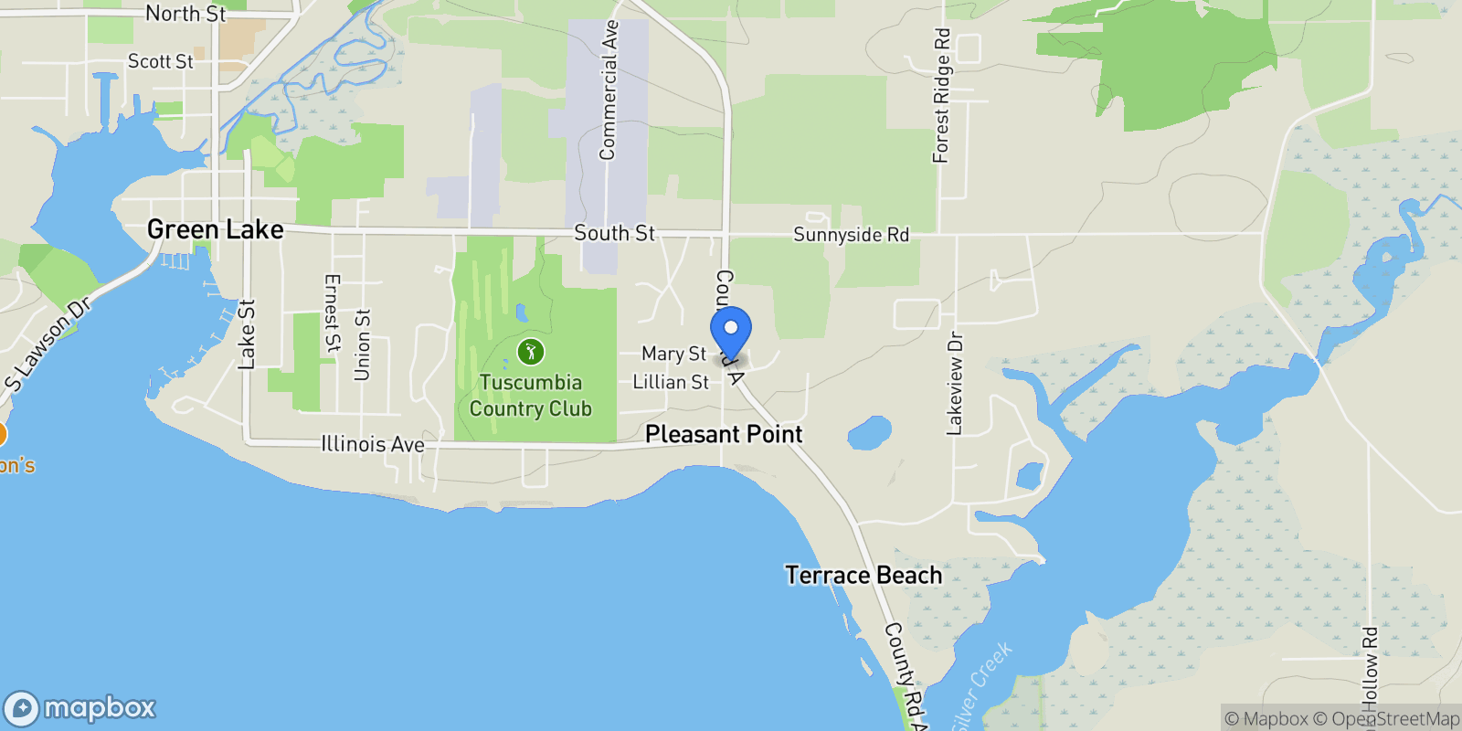 Map showing L2 County Road A, Green Lake, WI 54941, Green Lake, Wisconsin, United States.