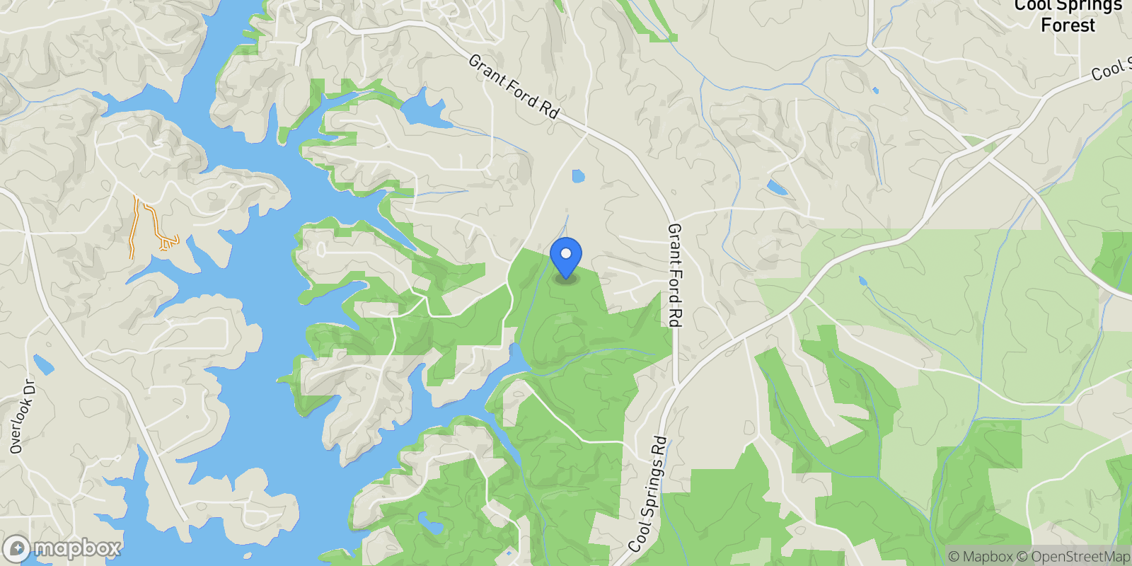 Map showing 6101 Smith Mill Road, Gainesville, Georgia, United States.