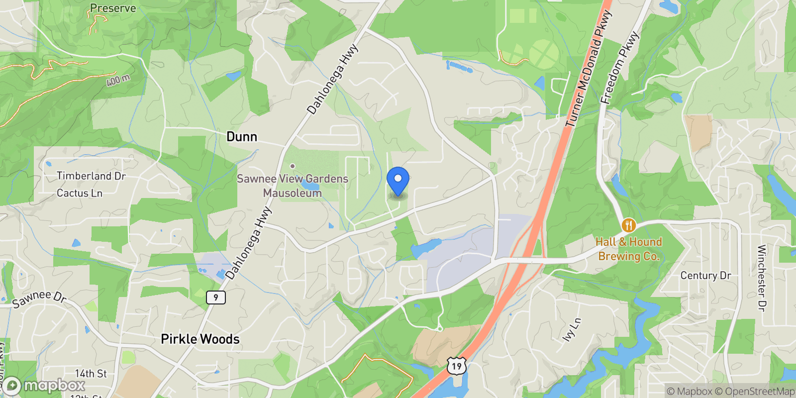 Map showing 1630 WANDER Mill, Cumming, Georgia, United States.