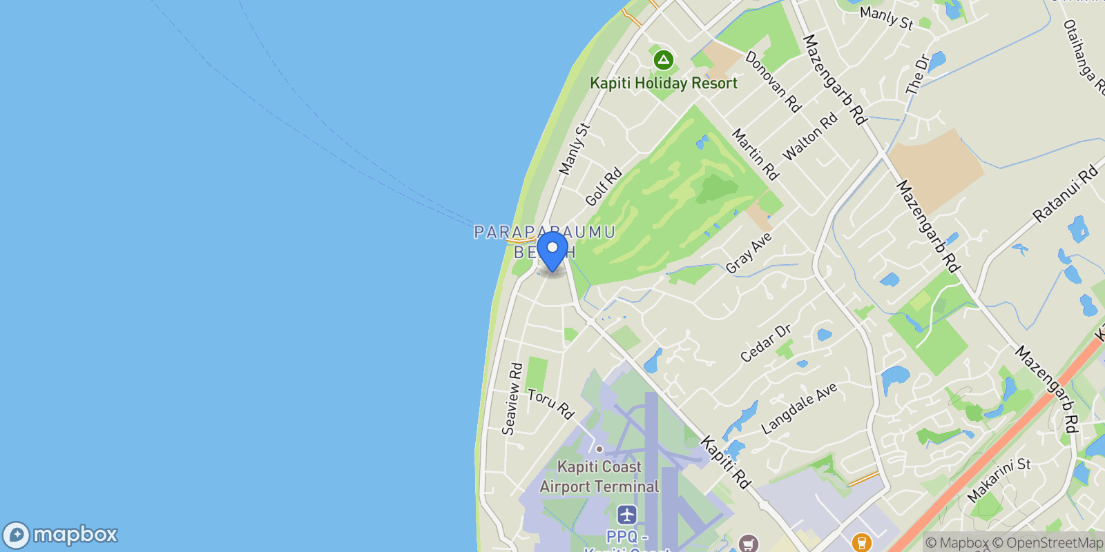 Map showing 3 Seaview Road Paraparaumu Beach , Wellington, WGN 5032, Paraparaumu, Wellington, New Zealand.