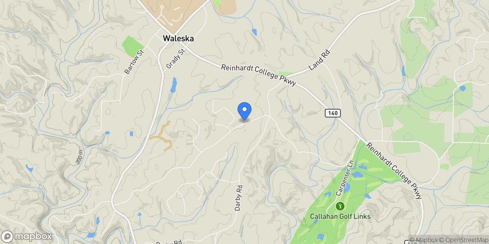 Map showing 1017 Cable Road, Waleska, Georgia, United States.