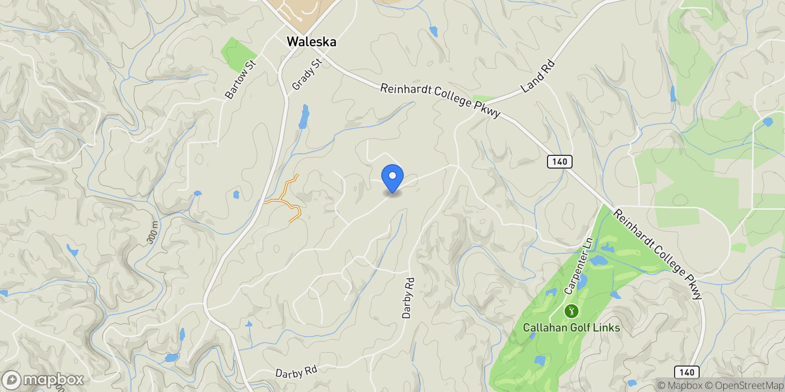 Map showing 994 Cable Road, Waleska, Georgia, United States.