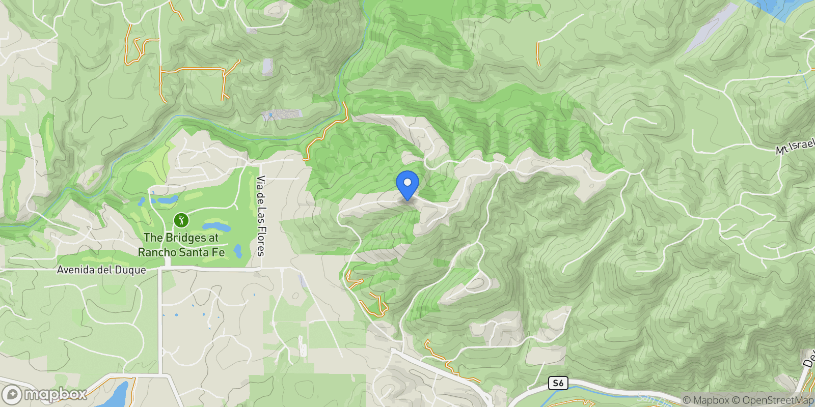 Map showing 7811 Camino De Arriba, Rancho Santa Fe, California, United States.