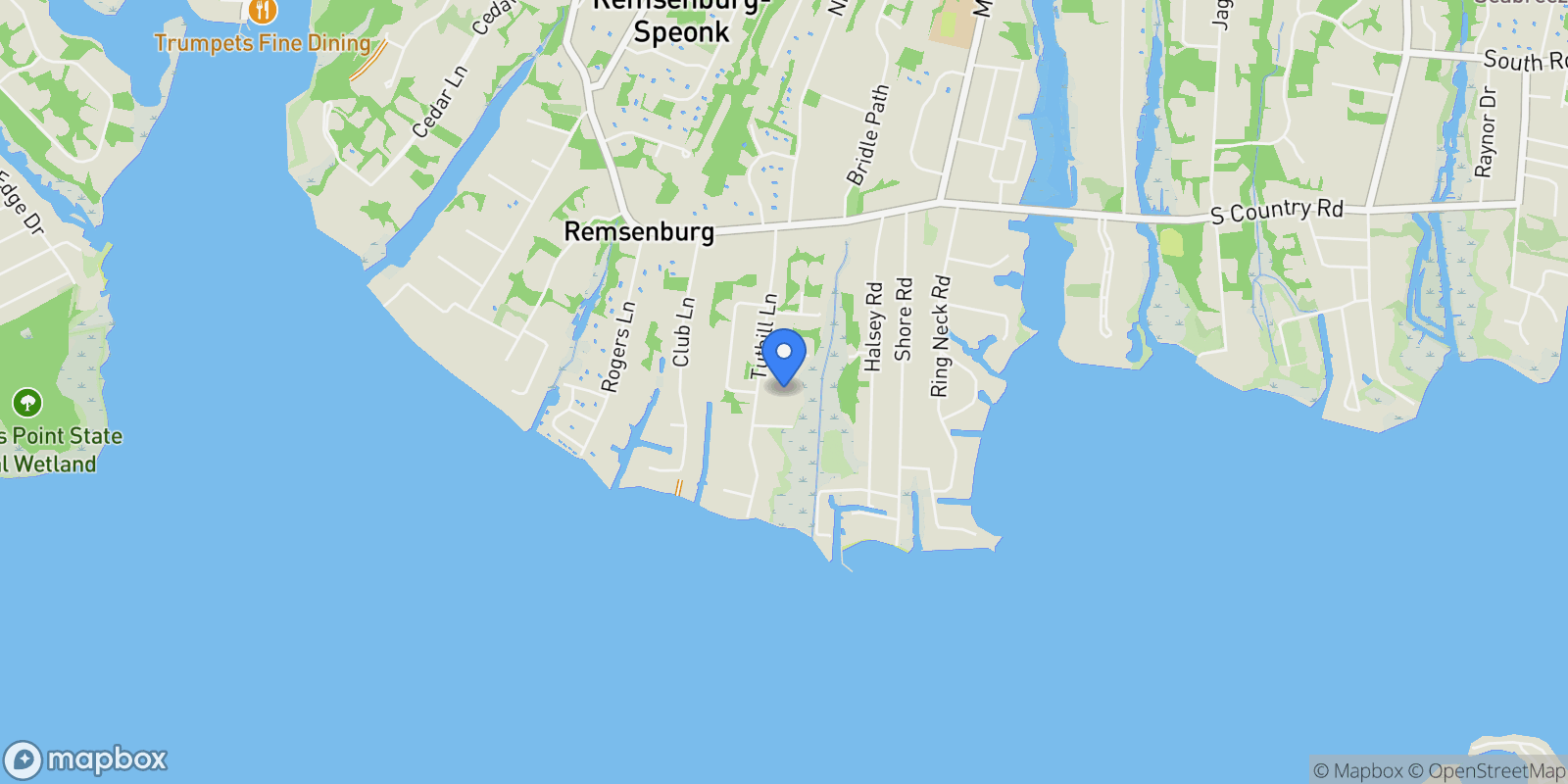 Map showing 16 Tuthill Lane , Remsenburg, NY 11960, Remsenburg-Speonk, New York, United States.