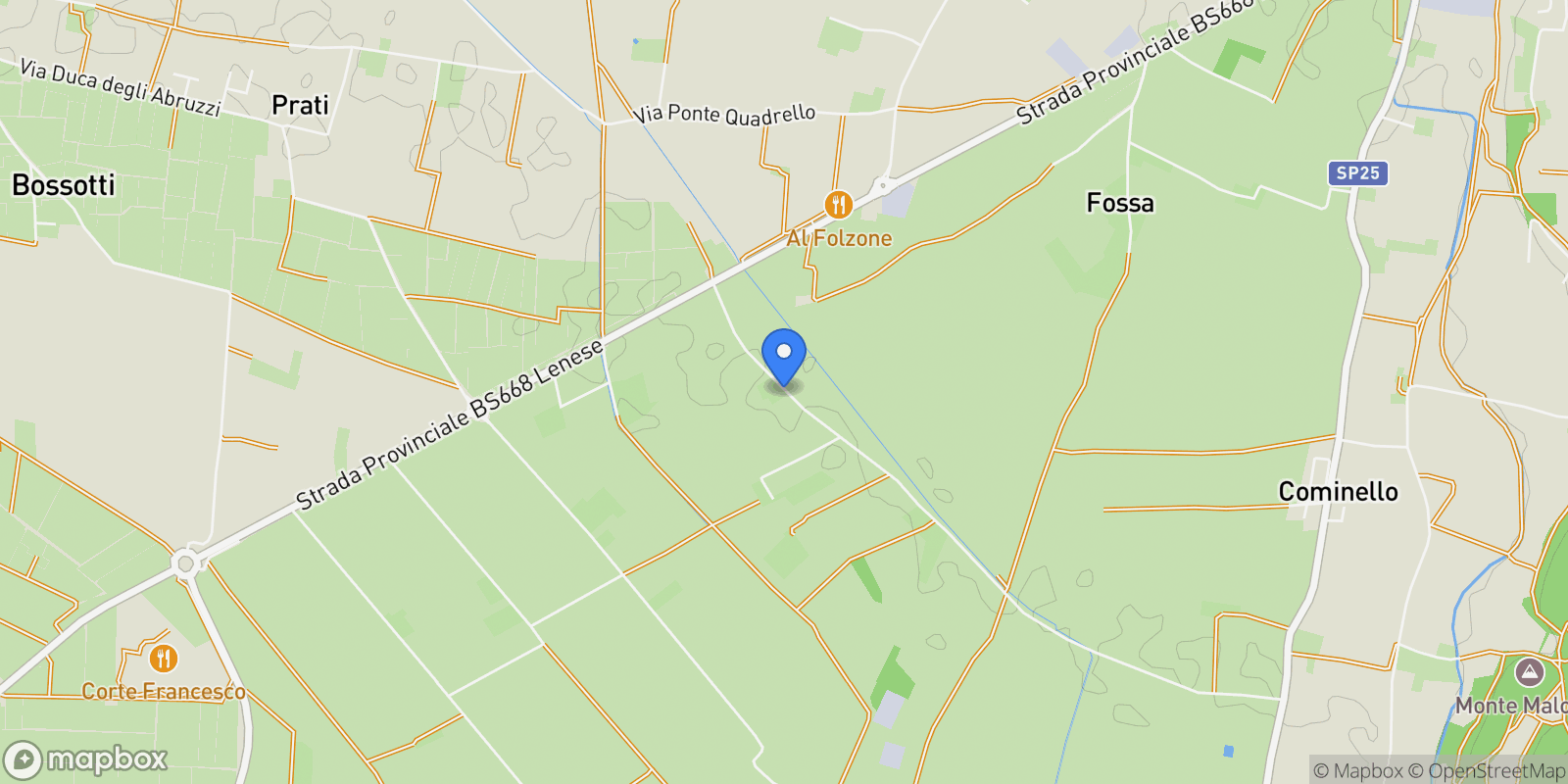 Map showing via Malocche 15, Lombardy, Italy.