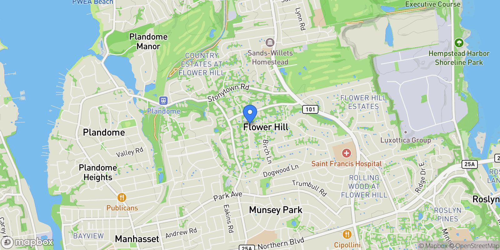 Map showing 191 Elderfields Road, Manhasset, NY 11030, Manhasset, New York, United States.