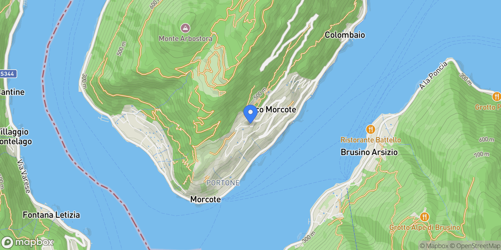 Map showing 6921 Vico Morcote, Switzerland, Vico Morcote, Ticino, Switzerland.