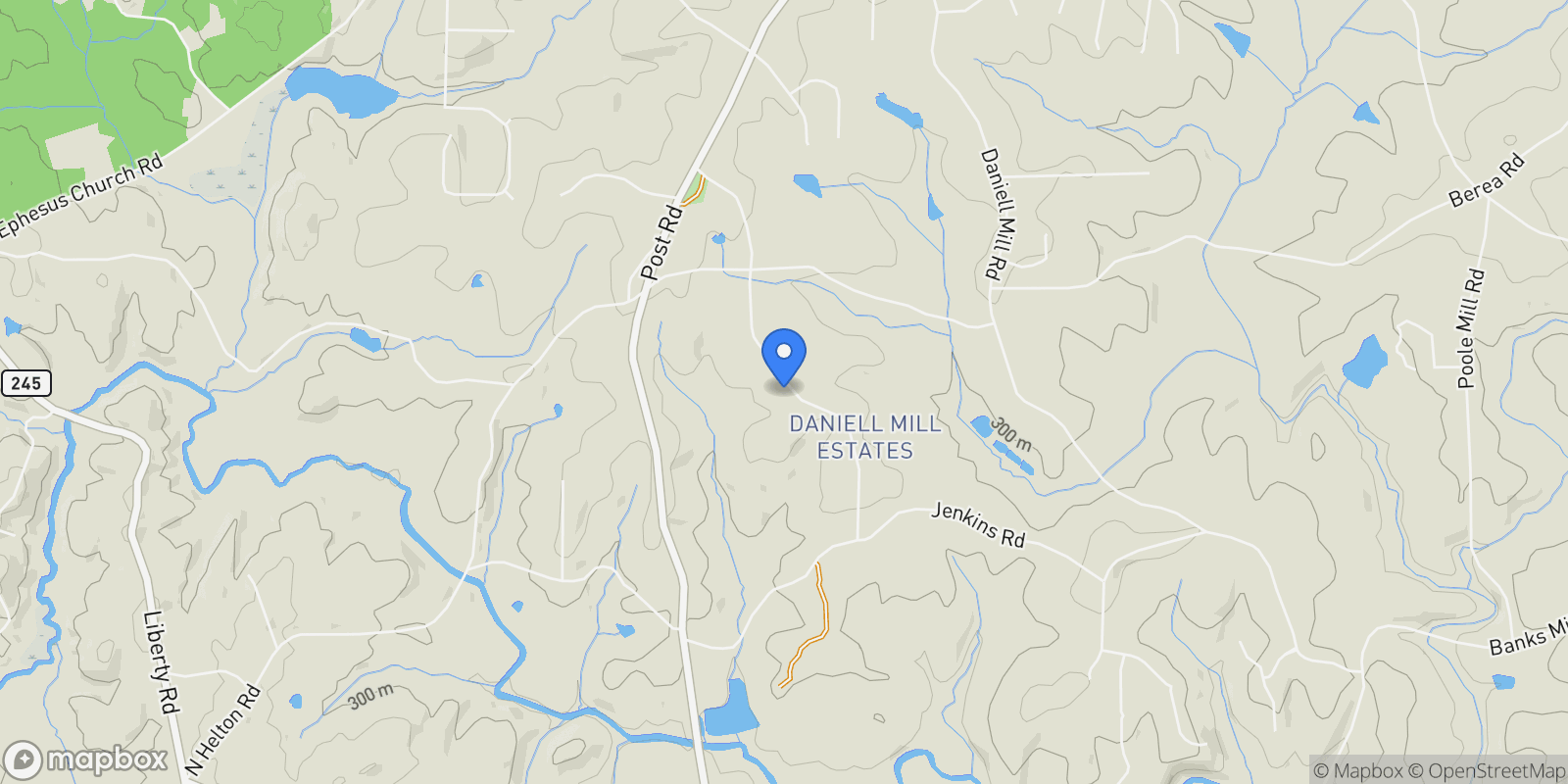 Map showing Winston, Georgia, United States.