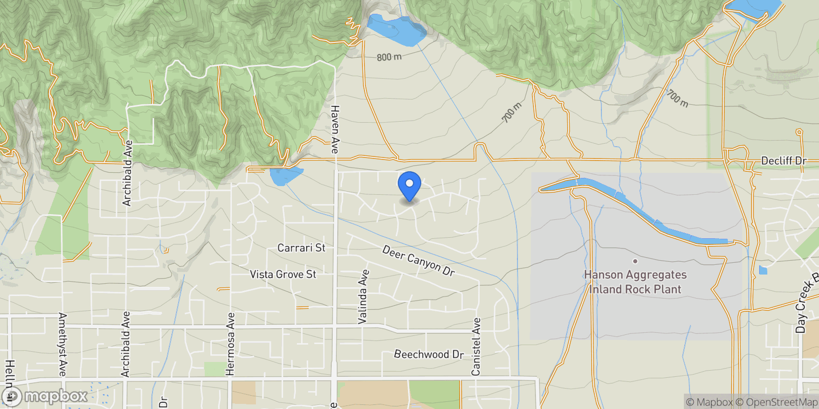 Map showing 5016 Corral Court, Rancho Cucamonga, CA 91737, Rancho Cucamonga, California, United States.