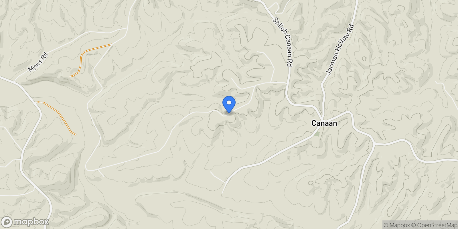 Map showing 2854 Benton Ridge Rd, Palmyra, Tennessee, United States.