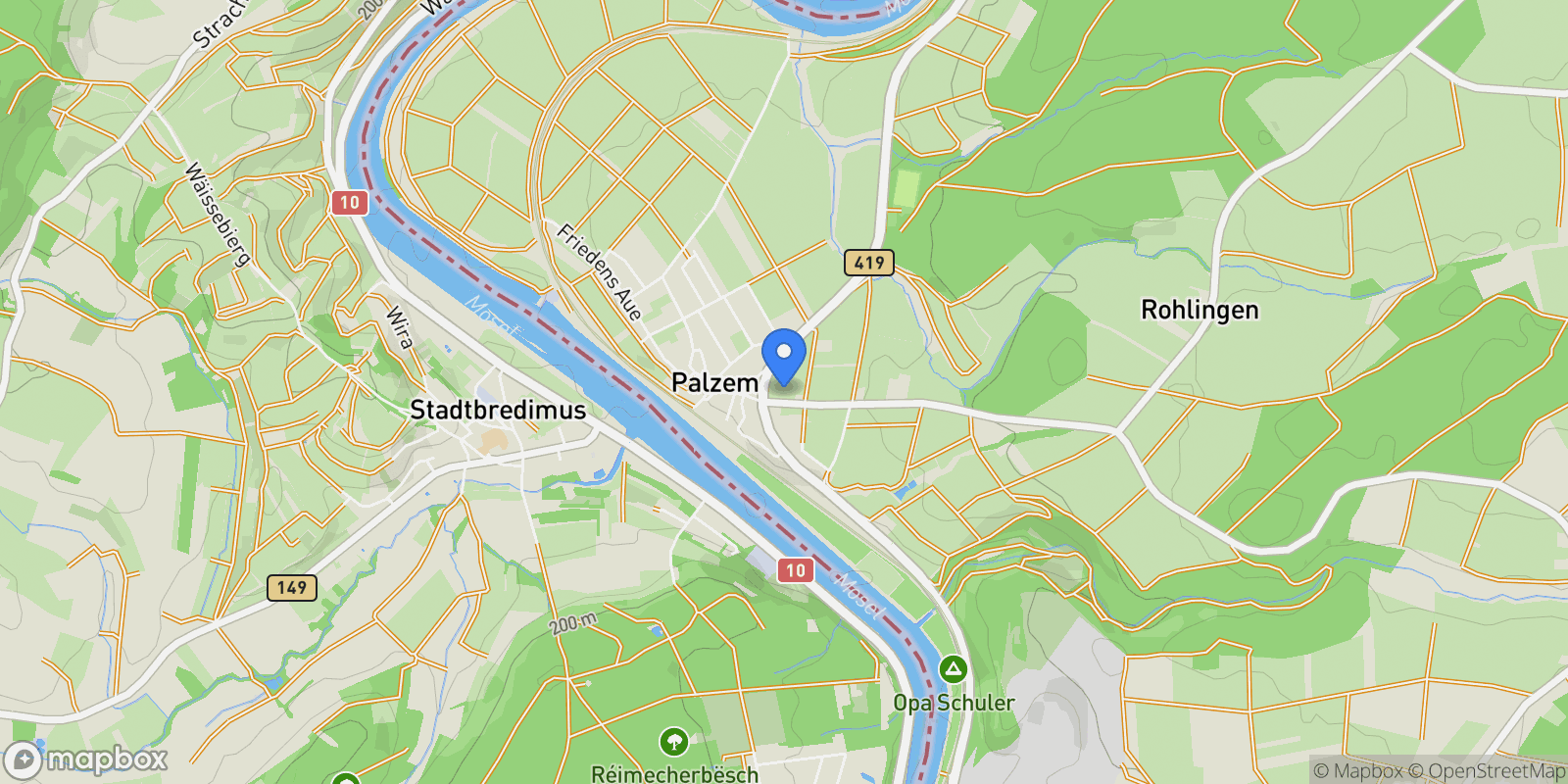 Map showing Flaxweiler, Grevenmacher, Luxembourg.