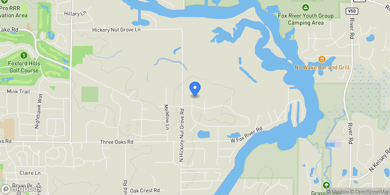 Map showing 24881 N Black Walnut Terrace, Cary, Illinois, United States.
