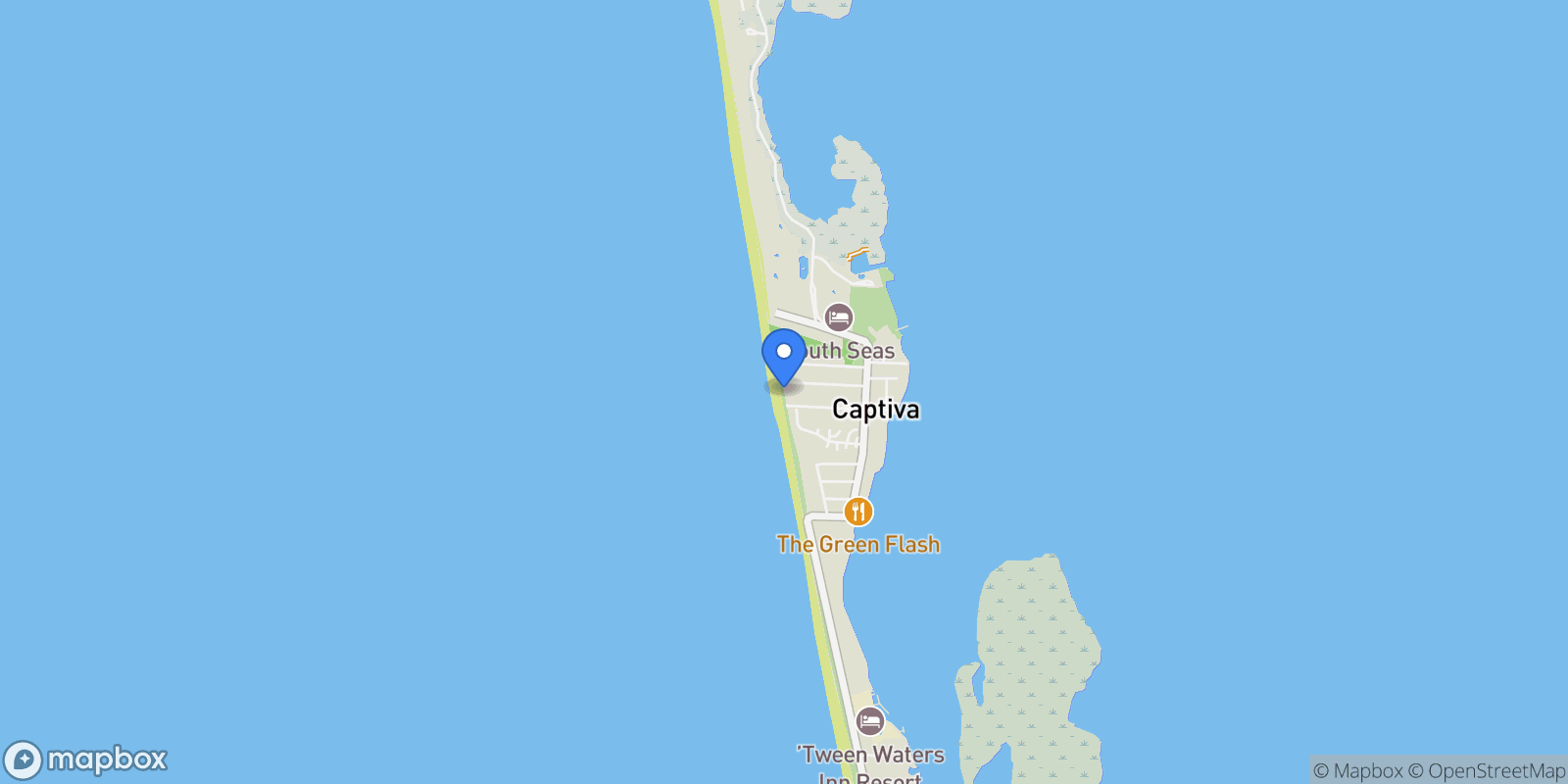 Map showing 11555 Wightman LN, Captiva, Florida, United States.