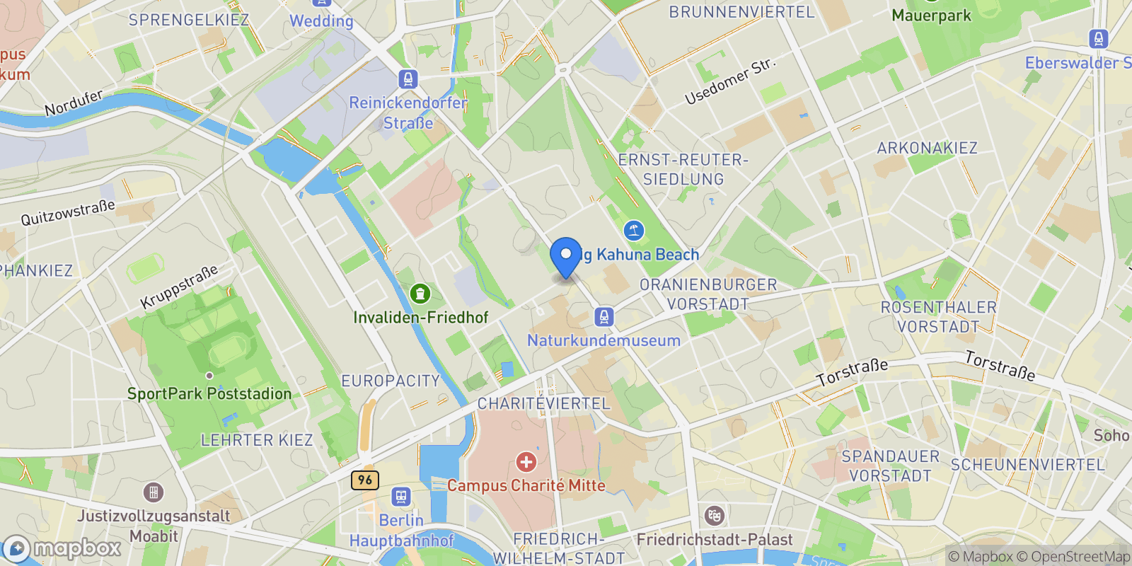 Map showing 10115, Habersaathstraße 56, 10115 Berlin, Germany, Berlin, Berlin, Germany.
