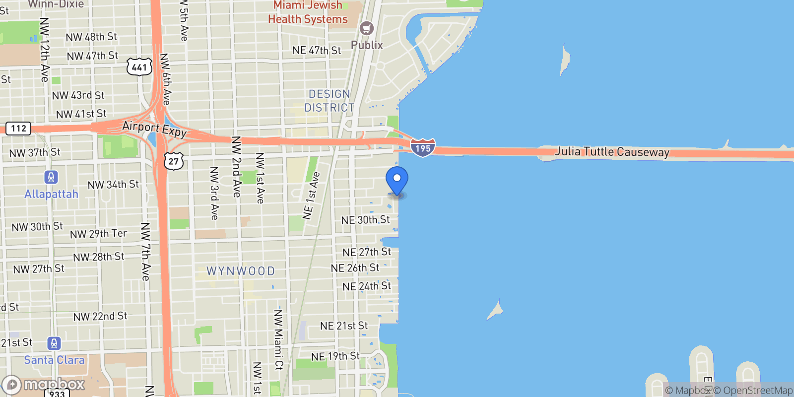 Map showing 3131 NE 7th Ave 3306, Miami, Florida, United States.