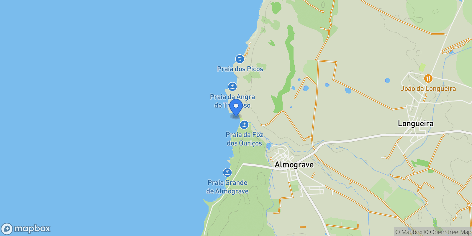 Map showing Portugal.