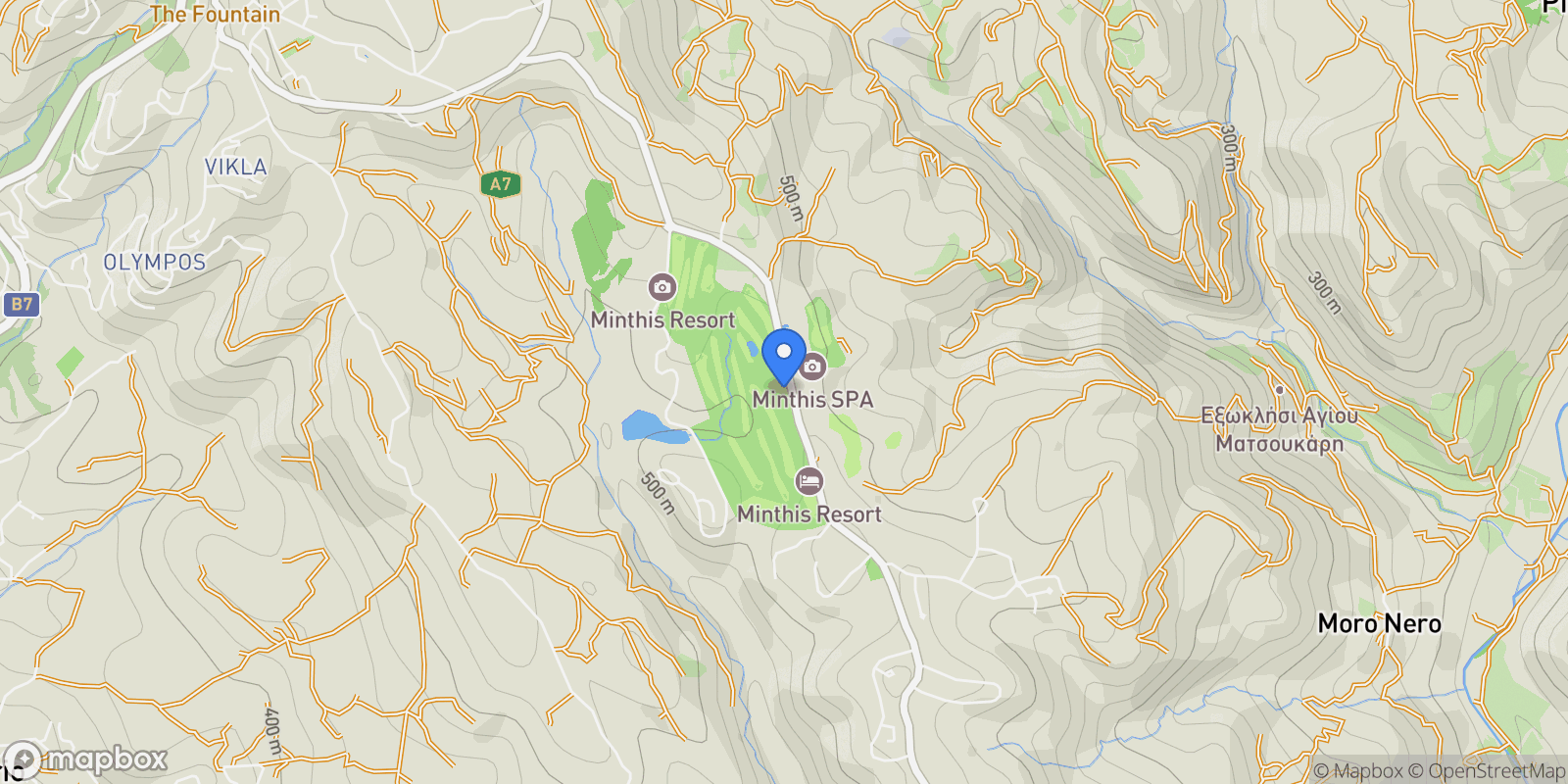 Map showing Tsada, Paphos, Cyprus.