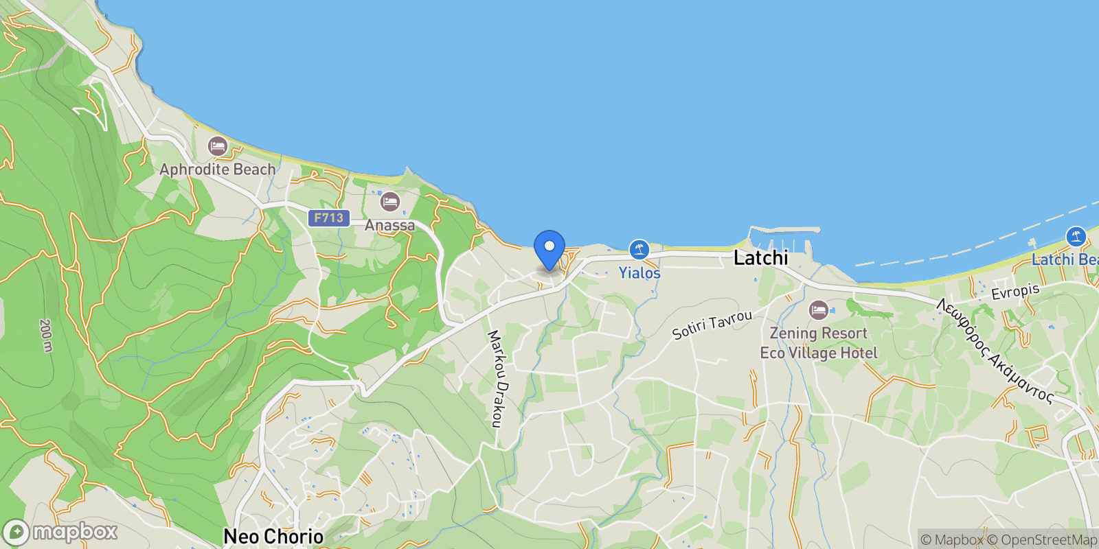 Map showing Neo Chorio, Paphos, Cyprus.